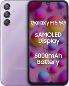 Read more about the article SAMSUNG Galaxy F15 5G Mobile (Groovy Violet, 128 GB)  (4 GB RAM)
